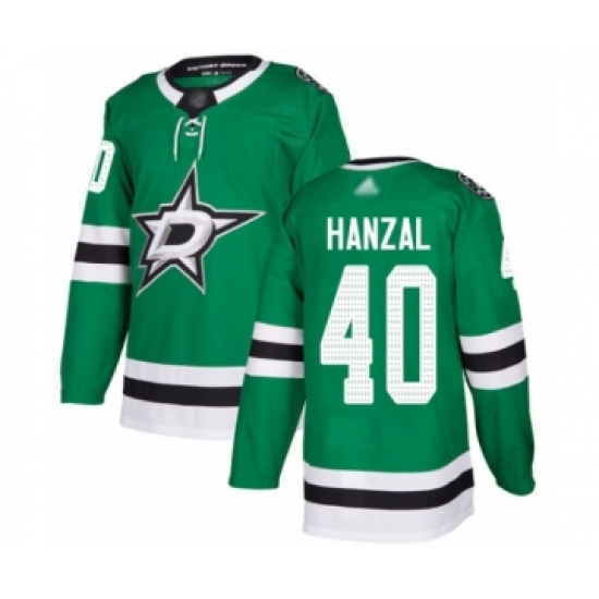 Youth Dallas Stars #40 Martin Hanzal Authentic Green Home Hockey Jersey - Ujersey