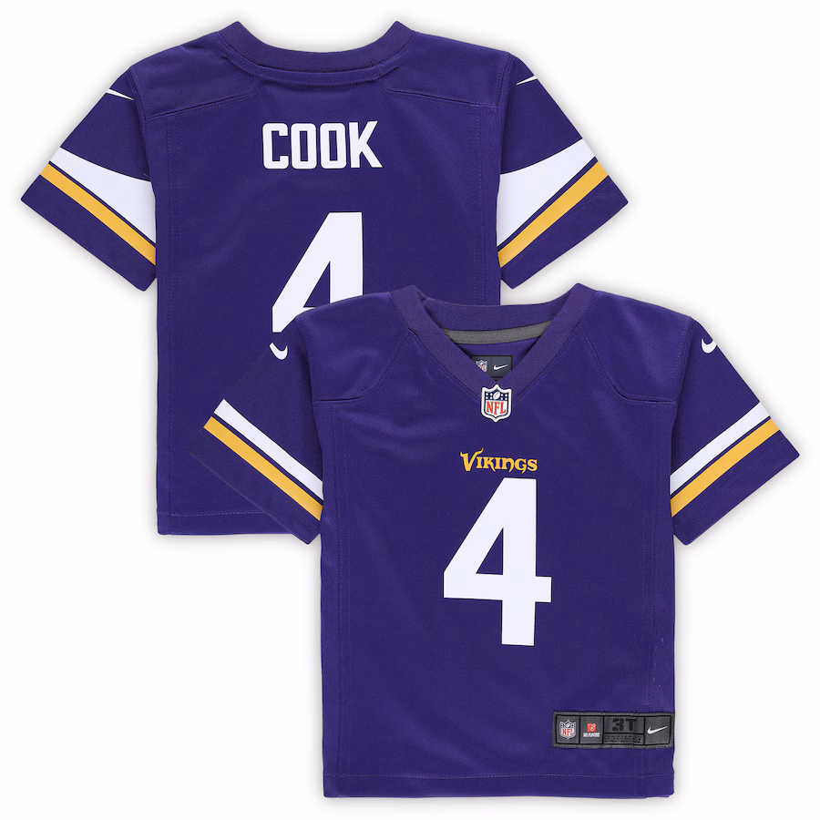 Toddler Minnesota Vikings Dalvin Cook Nike Purple Game Jersey - Ujersey
