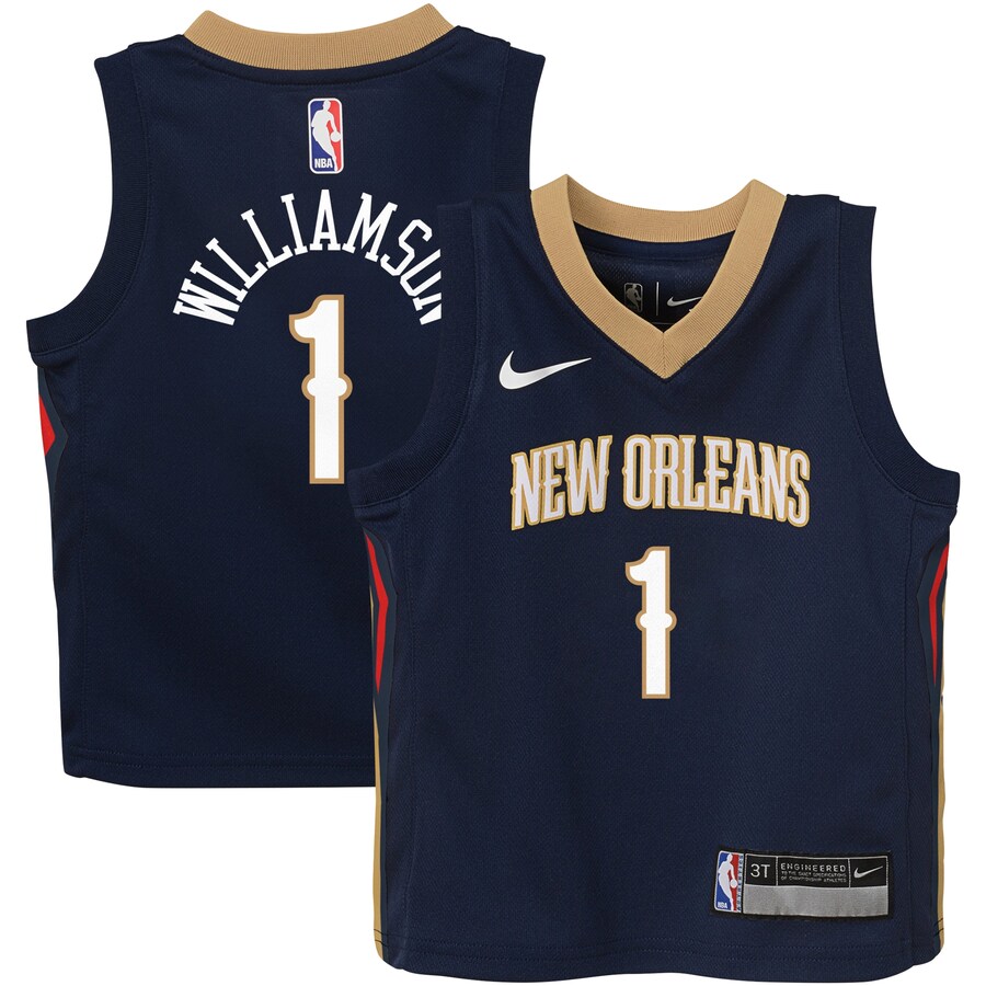 Toddler New Orleans Pelicans Zion Williamson Nike Navy Swingman Player Jersey - Icon Edition - Ujersey