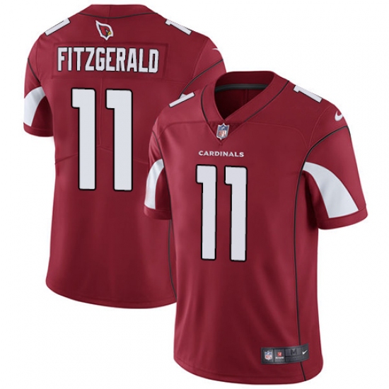 Men's Nike Arizona Cardinals #11 Larry Fitzgerald Red Team Color Vapor Untouchable Limited Player NFL Jersey - Ujersey