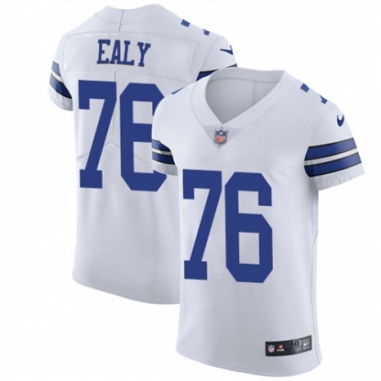 Men's Nike Dallas Cowboys #76 Kony Ealy White Vapor Untouchable Elite Player NFL Jersey - Ujersey