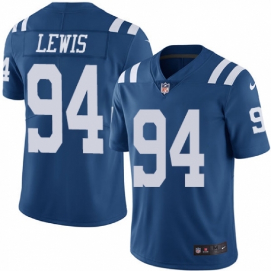 Youth Nike Indianapolis Colts #94 Tyquan Lewis Limited Royal Blue Rush Vapor Untouchable NFL Jersey - Ujersey