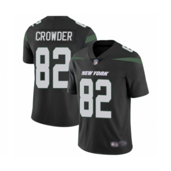 Men's New York Jets #82 Jamison Crowder Black Alternate Vapor Untouchable Limited Player Football Jersey - Ujersey