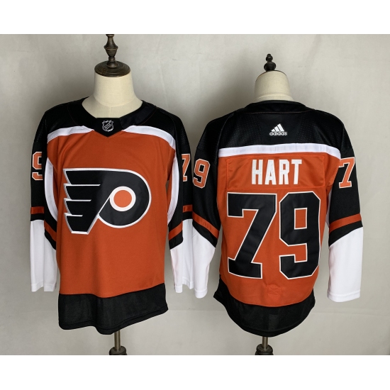 Men's Philadelphia Flyers #79 Carter Hart Orange Home Breakaway Hockey Jersey - Ujersey