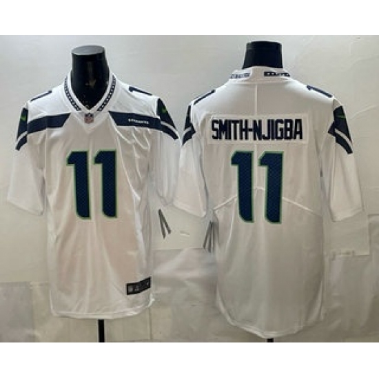 Men's Seattle Seahawks #11 Jaxon Smith Njigba Limited White Vapor Jersey - Ujersey