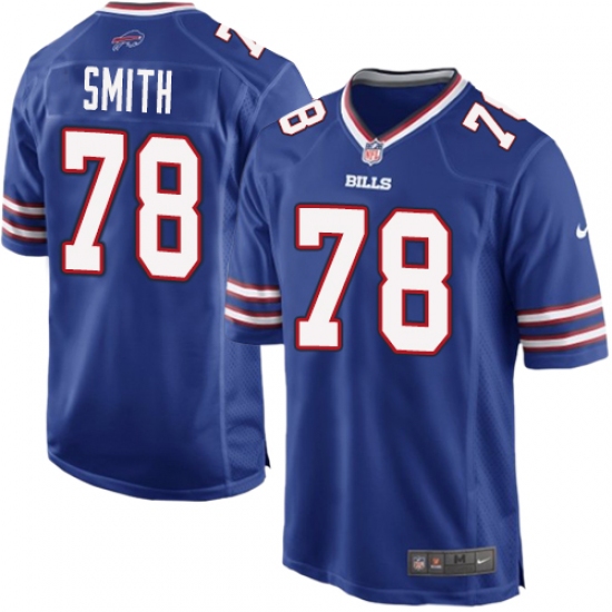 Men's Nike Buffalo Bills #78 Bruce Smith Game Royal Blue Team Color NFL Jersey - Ujersey