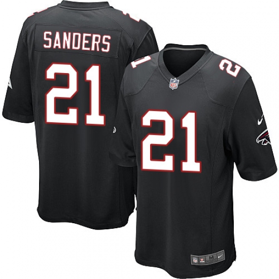 Men's Nike Atlanta Falcons #21 Deion Sanders Game Black Alternate NFL Jersey - Ujersey