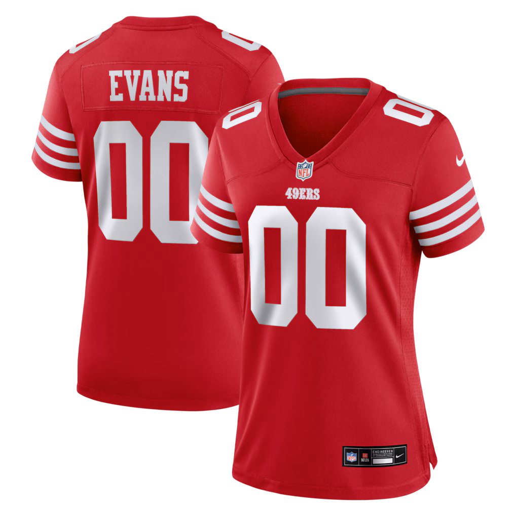 Women's San Francisco 49ers Mike Evans Nike Scarlet Game Jersey