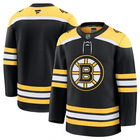 Men's Boston Bruins Blank Black 2024-25 Home Stitched Hockey Jersey - Ujersey