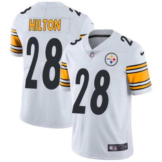 Youth Nike Pittsburgh Steelers #28 Mike Hilton White Vapor Untouchable Limited Player NFL Jersey - Ujersey