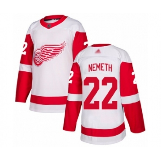 Youth Detroit Red Wings #22 Patrik Nemeth Authentic White Away Hockey Jersey - Ujersey