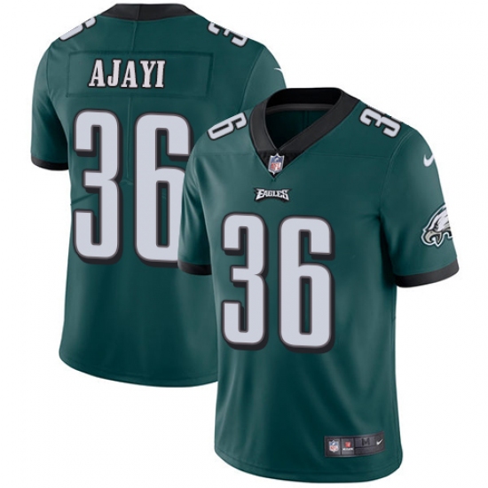 Men's Nike Philadelphia Eagles #36 Jay Ajayi Midnight Green Team Color Vapor Untouchable Limited Player NFL Jersey - Ujersey