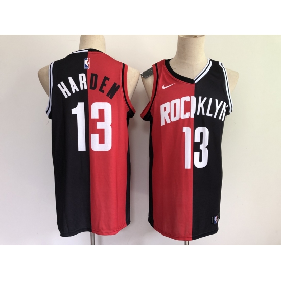 Men's Houston Rockets #13 James Harden 2021 Past And Present Red-Black Rockets Mvp Jersey - Ujersey