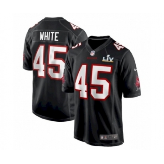 Youth Tampa Bay Buccaneers #45 Devin White Black game Super Bowl LV Jersey - Ujersey