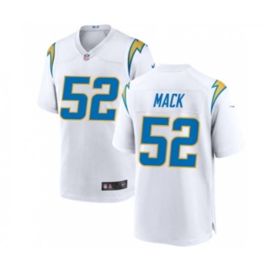 Men's Nike Los Angeles Chargers #52 Khalil Mack White 2022 Limited Jersey - Ujersey