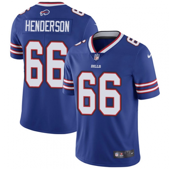 Youth Nike Buffalo Bills #66 Seantrel Henderson Royal Blue Team Color Vapor Untouchable Limited Player NFL Jersey - Ujersey
