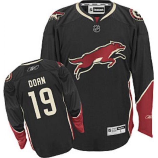 Women's Reebok Arizona Coyotes #19 Shane Doan Premier Black Third NHL Jersey - Ujersey
