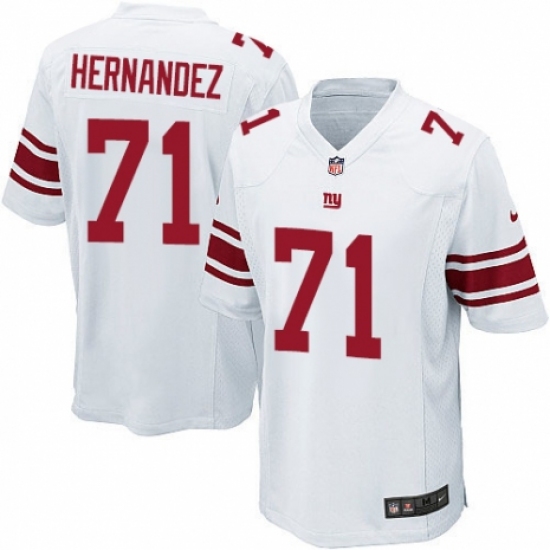 Men's Nike New York Giants #71 Will Hernandez Game White NFL Jersey - Ujersey