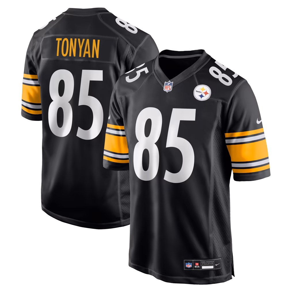Men's Pittsburgh Steelers Robert Tonyan Nike Black Team Game Jersey - SUjersey01