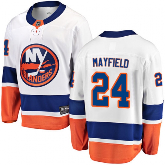 Men's New York Islanders #24 Scott Mayfield Fanatics Branded White Away Breakaway NHL Jersey - Ujersey