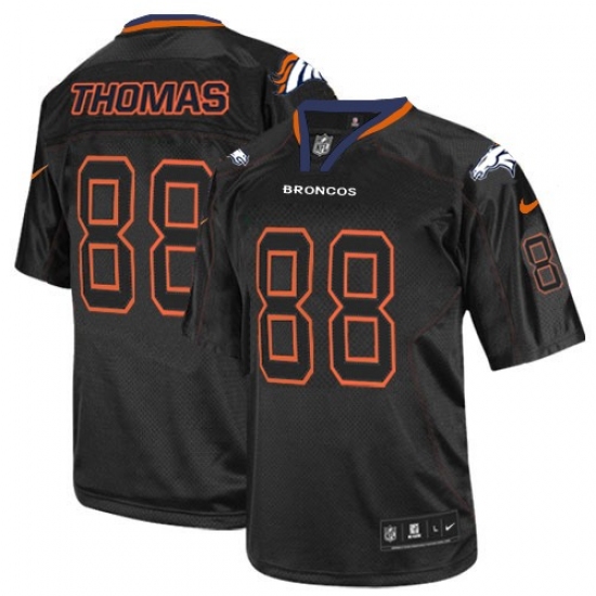Men's Nike Denver Broncos #88 Demaryius Thomas Elite Lights Out Black NFL Jersey - Ujersey