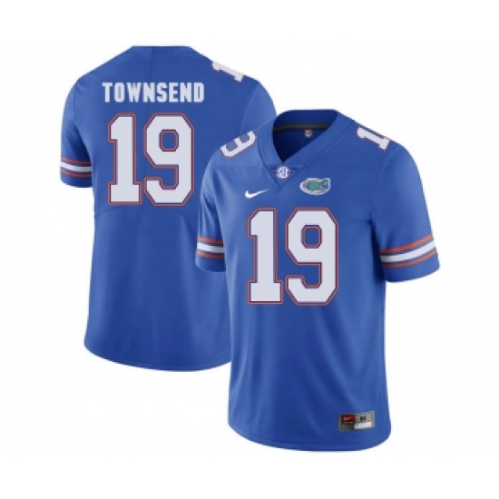 Florida Gators 19 Johnny Townsend Blue College Football Jersey - Ujersey
