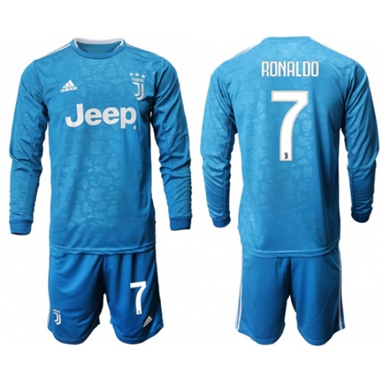 Juventus #7 Ronaldo Third Long Sleeves Soccer Club Jersey