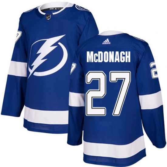 Men's Adidas Tampa Bay Lightning #27 Ryan McDonagh Authentic Royal Blue Home NHL Jersey - Ujersey