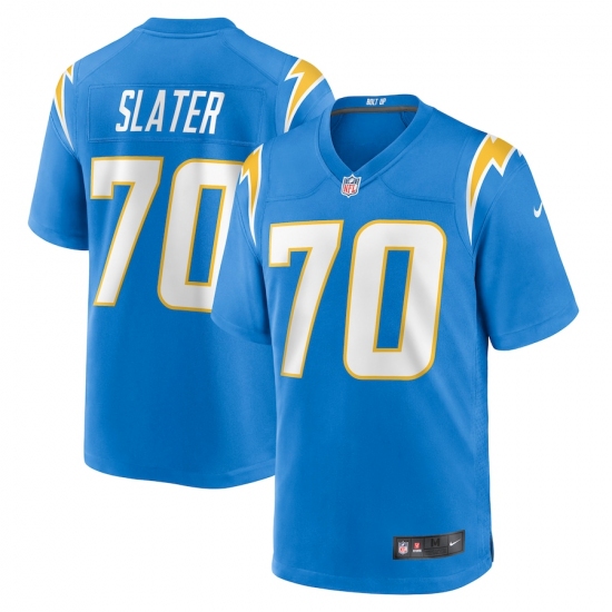 Men's Los Angeles Chargers #70 Rashawn Slater Nike Powder Blue 2021 NFL Draft First Round Pick Game Jersey