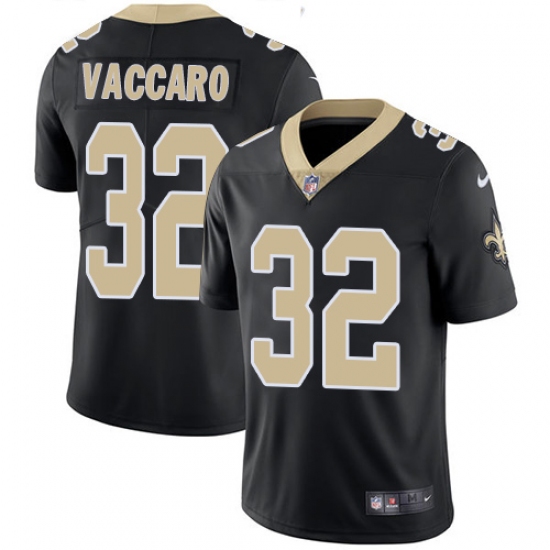 Men's Nike New Orleans Saints #32 Kenny Vaccaro Black Team Color Vapor Untouchable Limited Player NFL Jersey - Ujersey