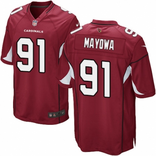 Men's Nike Arizona Cardinals #91 Benson Mayowa Game Red Team Color NFL Jersey - Ujersey