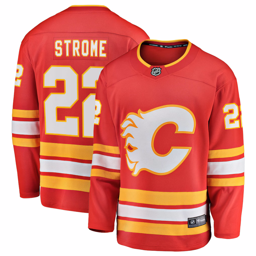 Men's Calgary Flames Ryan Strome Fanatics Red Home Breakaway Jersey - U-jersey