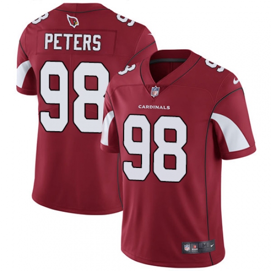 Youth Nike Arizona Cardinals #98 Corey Peters Red Team Color Vapor Untouchable Limited Player NFL Jersey - Ujersey