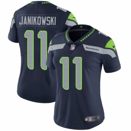 Women's Nike Seattle Seahawks #11 Sebastian Janikowski Navy Blue Team Color Vapor Untouchable Elite Player NFL Jersey - Ujersey