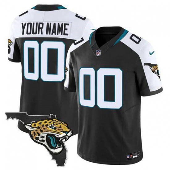 Men's Jacksonville Jaguars Active Player Custom Black Alternate 2025 F.U.S.E. Florida Patch Vapor Untouchable Limited Football Stitched Jersey - Ujersey