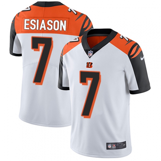 Youth Nike Cincinnati Bengals #7 Boomer Esiason Vapor Untouchable Limited White NFL Jersey - Ujersey