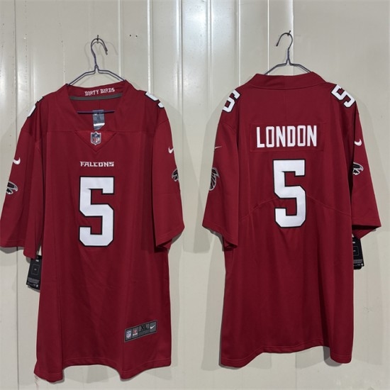 Men's Atlanta Falcons #5 Drake London Red 2026 New Vapor Untouchable Limited Stitched Football Jersey - Ujersey