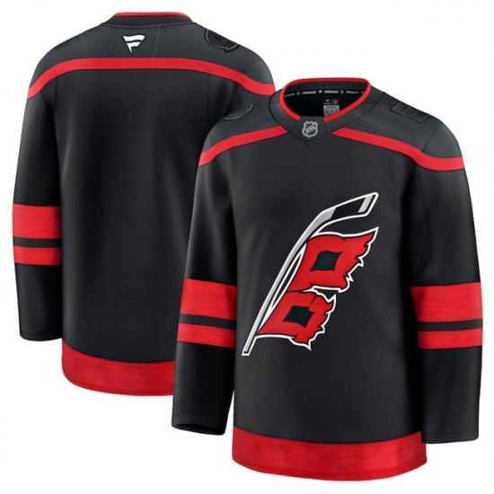 Men's Carolina Hurricanes Blank Black 2024-25 Home Stitched Hockey Jersey - Ujersey
