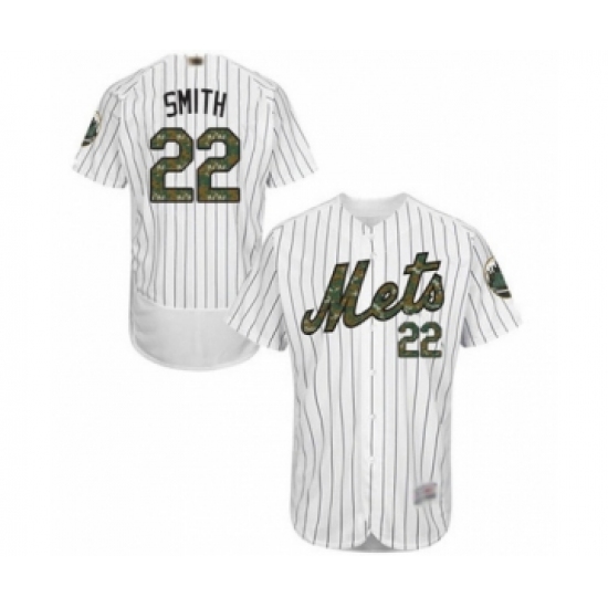 Men's New York Mets #22 Dominic Smith Authentic White 2016 Memorial Day Fashion Flex Base Baseball Player Jersey - Ujersey