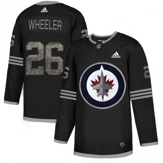 Men's Adidas Winnipeg Jets #26 Blake Wheeler Black Authentic Classic Stitched NHL Jersey - Ujersey