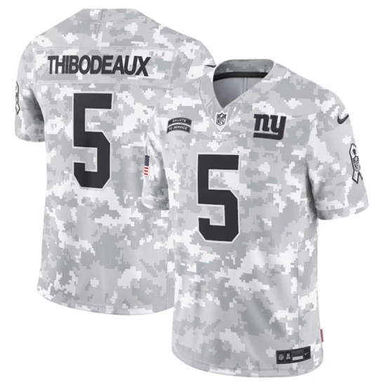 Men's New York Giants #5 Kayvon Thibodeaux 2024 Arctic Camo Salute To Service Limited Stitched Football Jersey - Ujersey