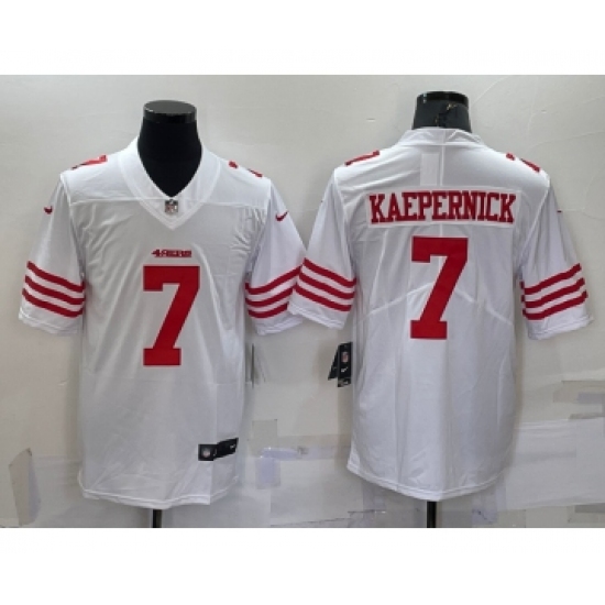 Men's San Francisco 49ers #7 Colin Kaepernick 2022 New White Vapor Untouchable Limited Stitched Jersey - Ujersey