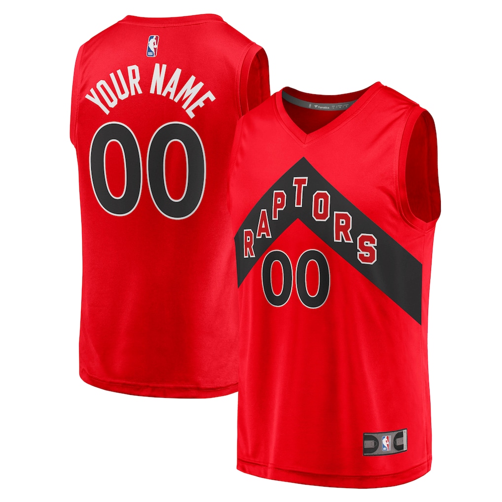 Men's Toronto Raptors Fanatics Red Fast Break Replica Custom Jersey - Icon Edition - ujerseystore