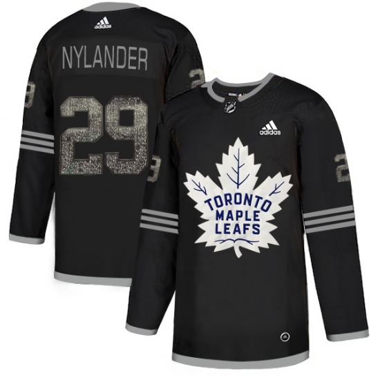 Men's Adidas Toronto Maple Leafs #29 William Nylander Black Authentic Classic Stitched NHL Jersey - Ujersey