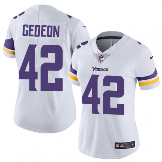 Women's Nike Minnesota Vikings #42 Ben Gedeon Elite White NFL Jersey - Ujersey