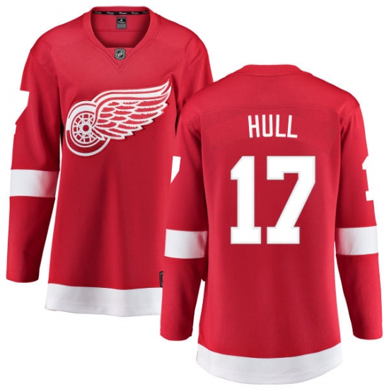 Women's Detroit Red Wings #17 Brett Hull Fanatics Branded Red Home Breakaway NHL Jersey - Ujersey