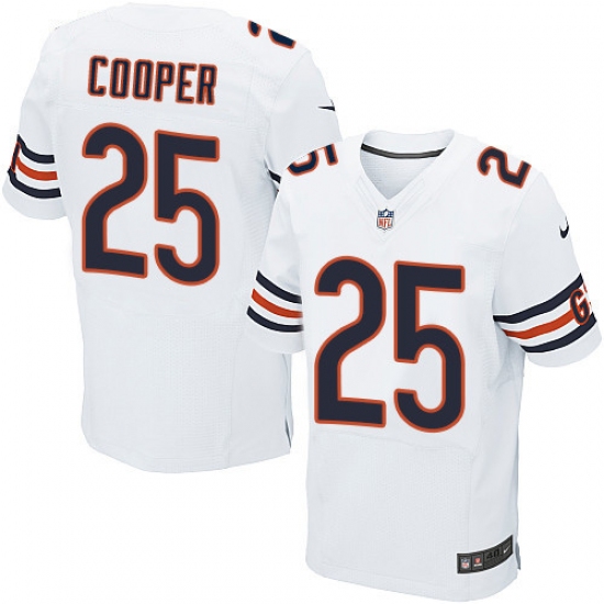Men's Nike Chicago Bears #25 Marcus Cooper Elite White NFL Jersey - Ujersey