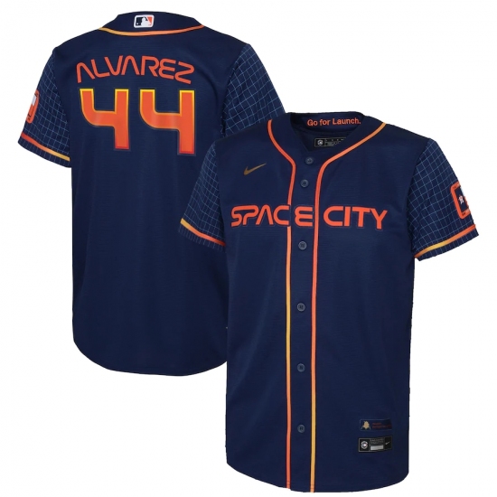 Men's Toddler Houston Astros #44 Yordan Alvarez Nike Navy 2022 City Connect Player Jersey - Ujersey