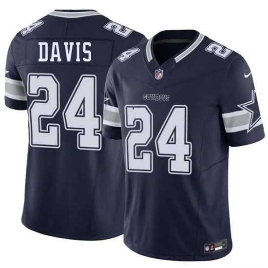 Men's Dallas Cowboys #24 Malik Davis Navy 2026 F.U.S.E. Vapor Untouchable Limited Stitched Football Jersey - Ujersey
