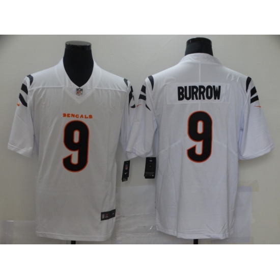 Men's Cincinnati Bengals #9 Joe Burrow Nike White Alternate Vapor Limited Jersey - Ujersey
